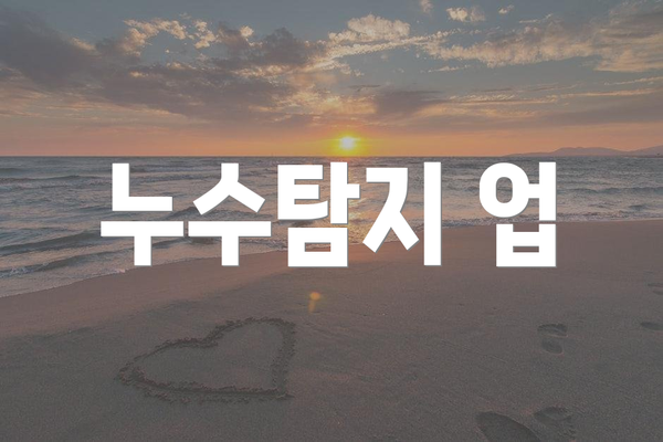 누수탐지 업