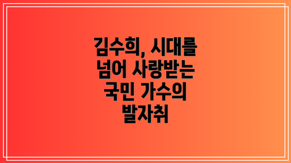 김수희, 시대를 넘어 사랑받는 국민 가수의 발자취