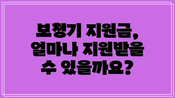 보청기 지원금, 얼마나 지원받을 수 있을까요?