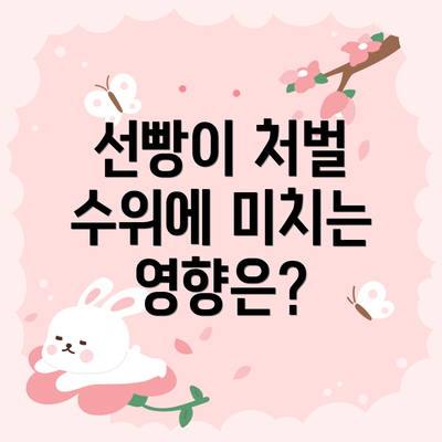 선빵이 처벌 수위에 미치는 영향은?