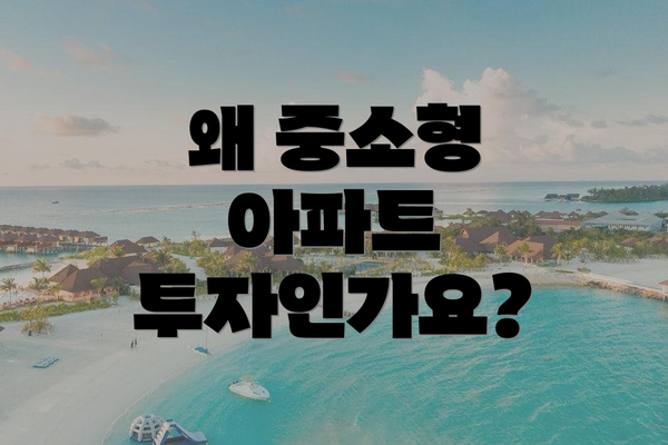 왜 중소형 아파트 투자인가요?