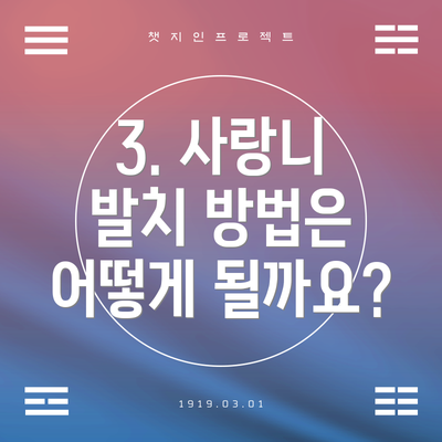3. 사랑니 발치 방법은 어떻게 될까요?