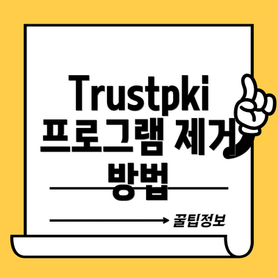 Trustpki 프로그램 제거 방법